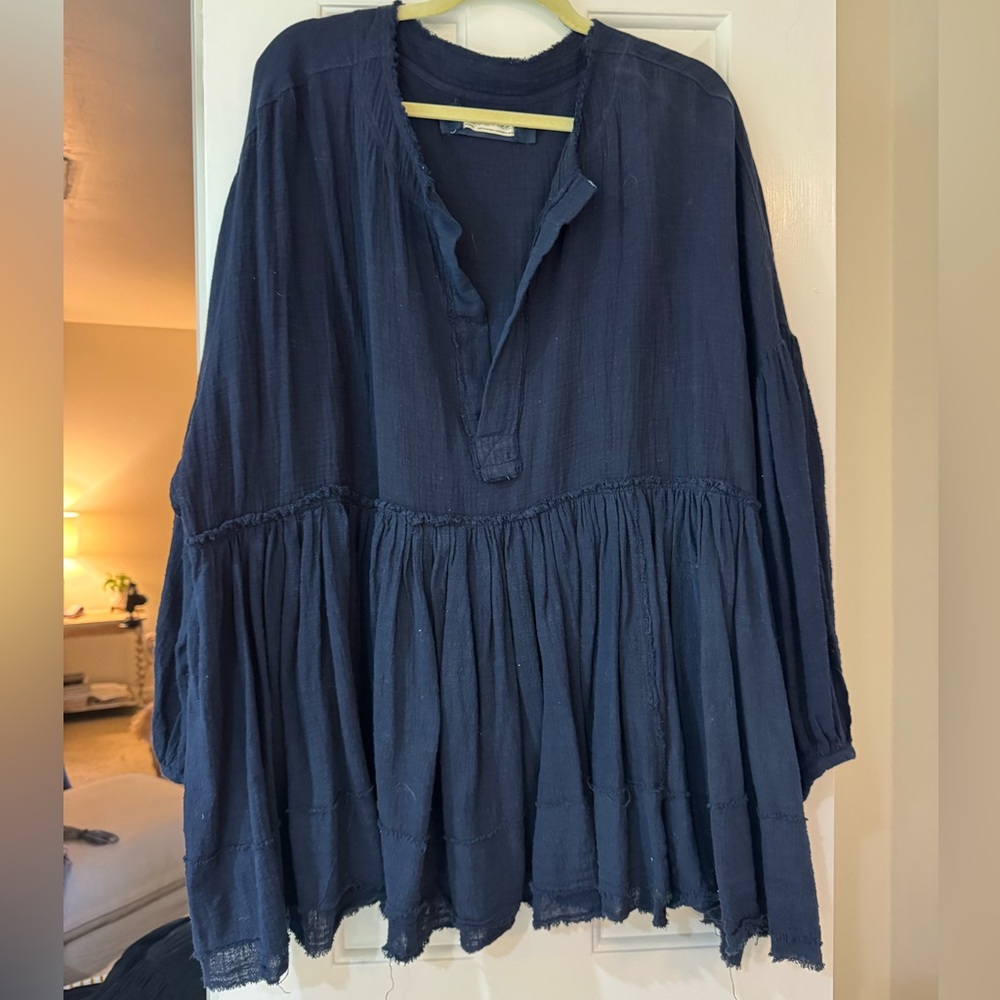 Free people navy tunic